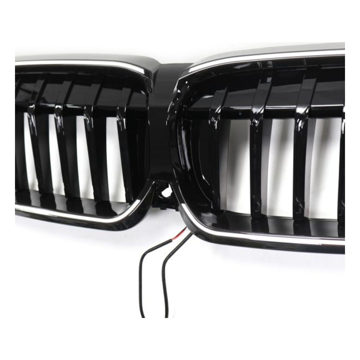 LED-Kühlergrill mit einer Lamelle in Hochglanz schwarz passend für BMW 3er G20 G21 19-22