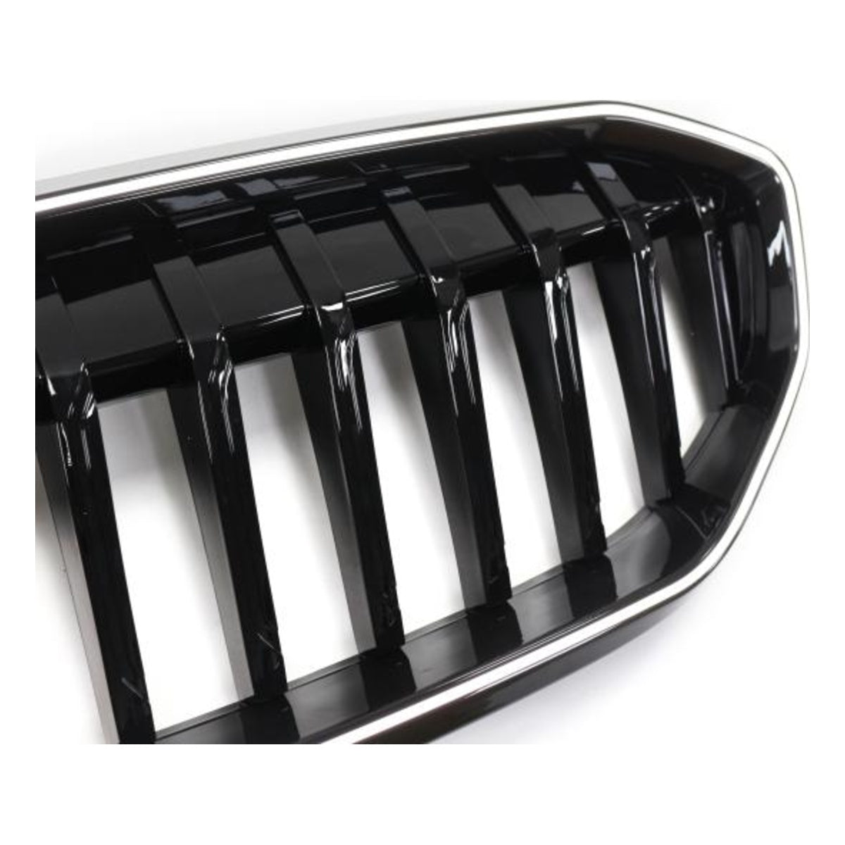 LED-Kühlergrill mit einer Lamelle in Hochglanz schwarz passend für BMW 3er G20 G21 19-22