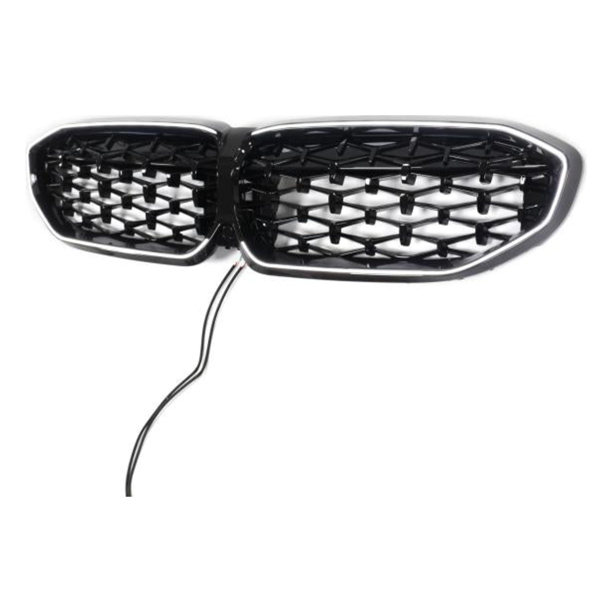 LED-Kühlergrill Schwarz Glanz passend für BMW 3er G20 G21 19-22