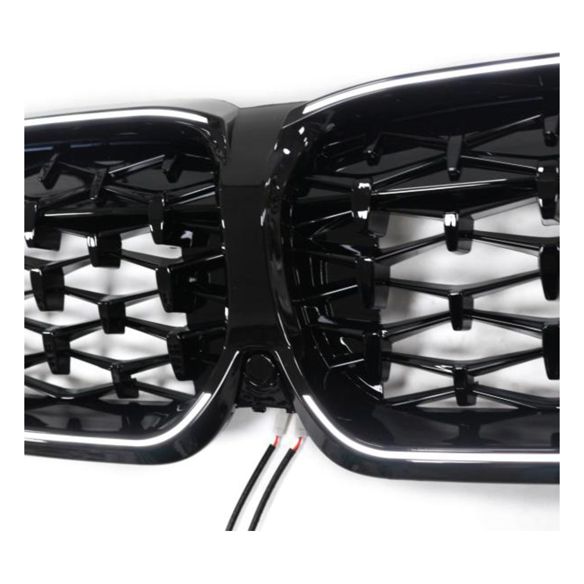 LED-Kühlergrill Schwarz Glanz passend für BMW 3er G20 G21 19-22