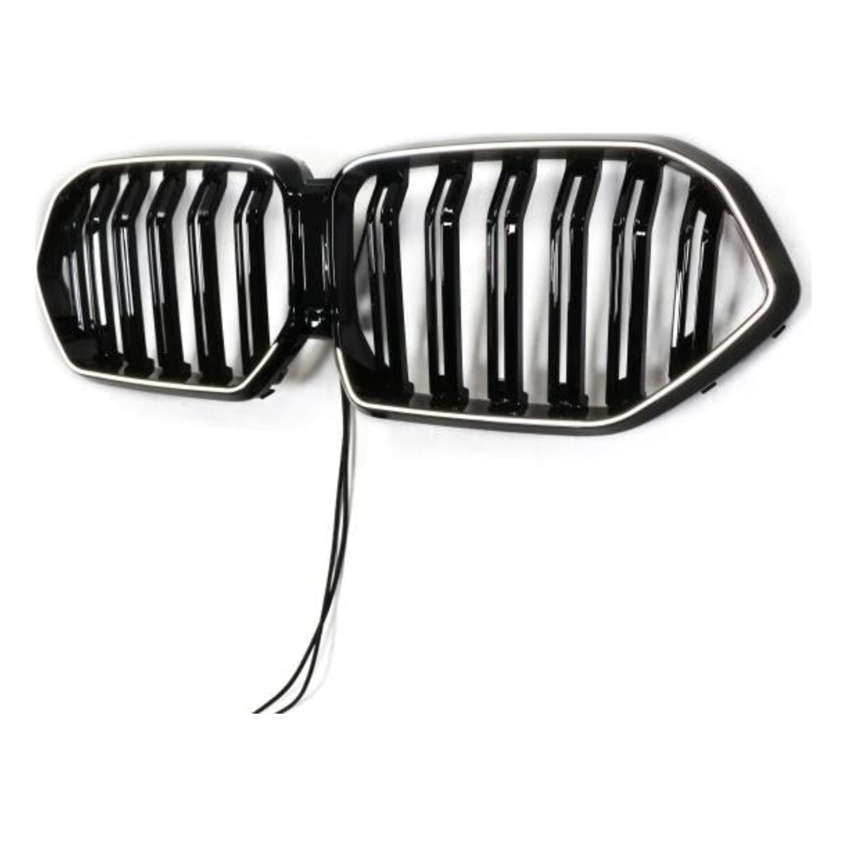LED Kühlergrill Doppelsteg schwarz hochglanz auch Kamera passend für BMW X6 G06