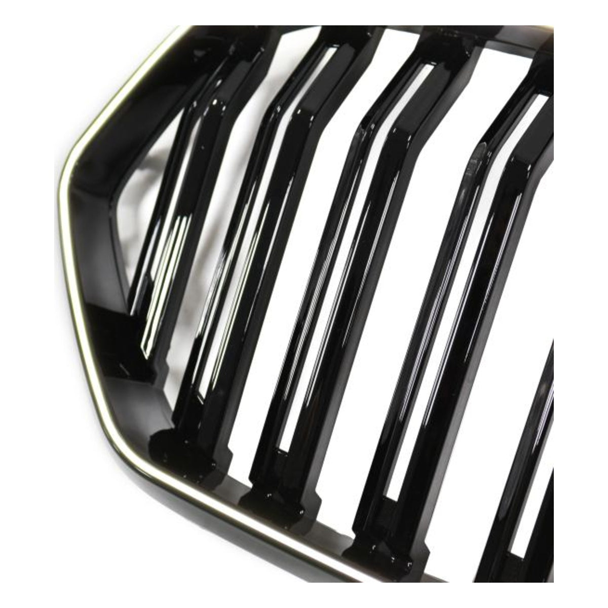 LED Kühlergrill Doppelsteg schwarz hochglanz auch Kamera passend für BMW X6 G06