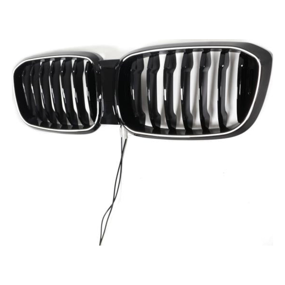 LED-Kühlergrill in Schwarz glänzend passend für BMW X3 X4 Serie G01 G02 2018–2021