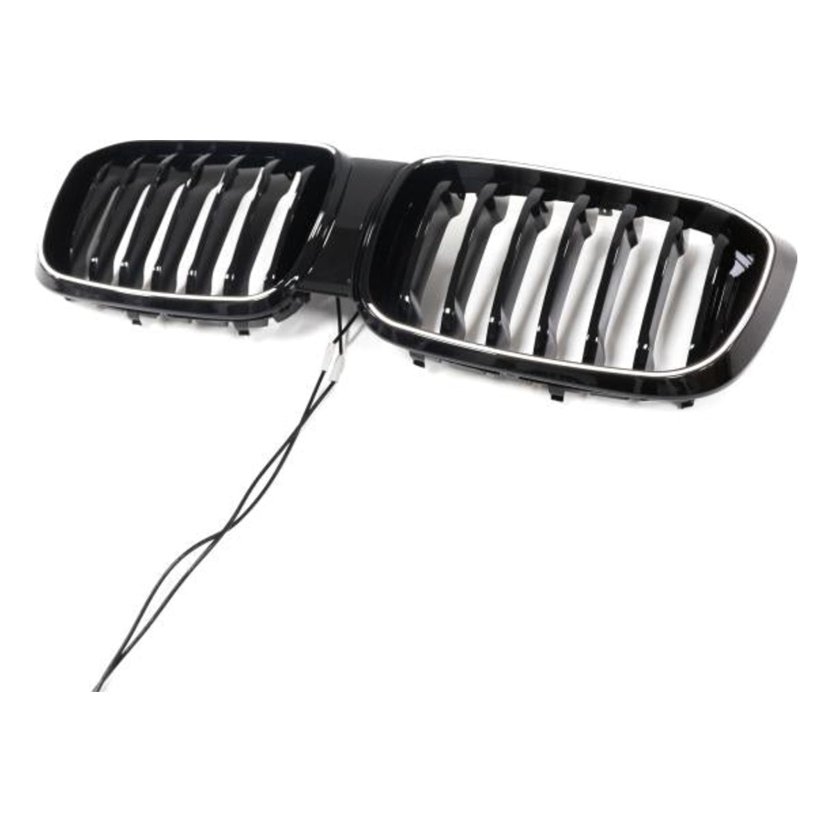 LED-Kühlergrill in Schwarz glänzend passend für BMW X3 X4 Serie G01 G02 2018–2021