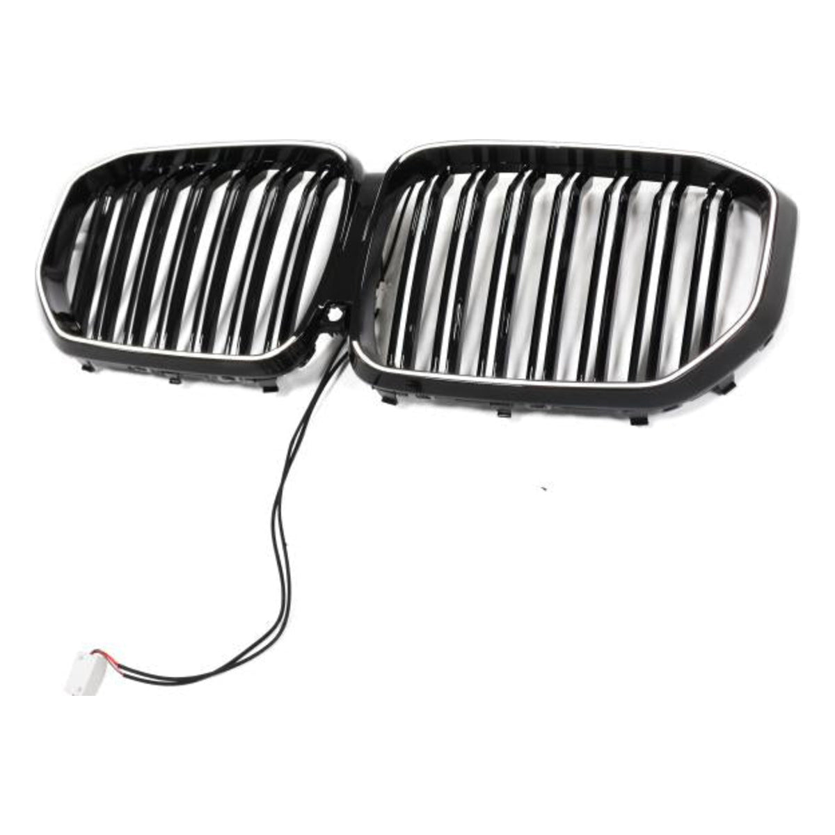 LED-Doppellamellen-Kühlergrill in Schwarz glänzend passend für BMW X5-Serie G05 ab 18