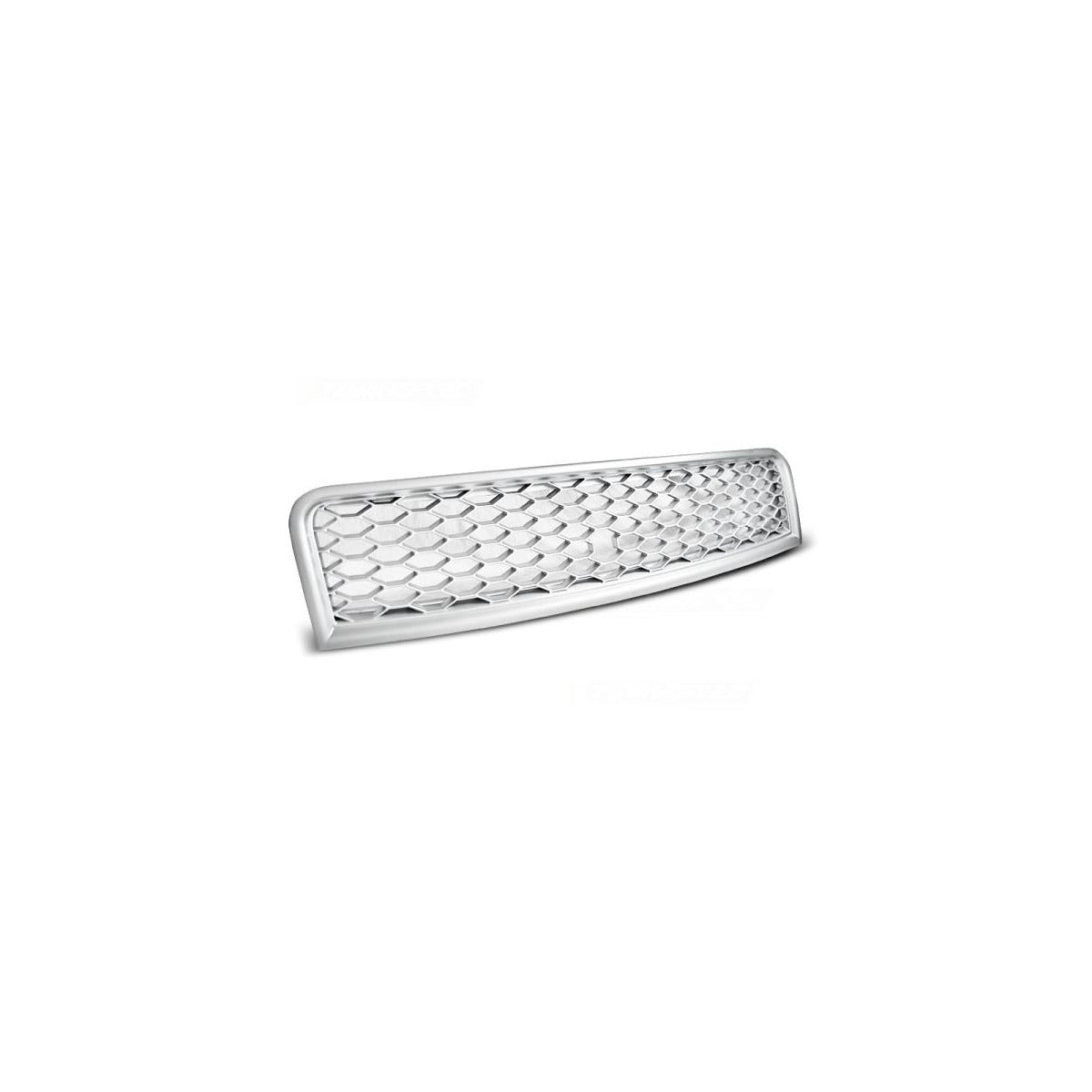 Calandre sport / grille de radiateur adaptée pour Audi A4 B6 00-04, argent mat, design nid d'abeille