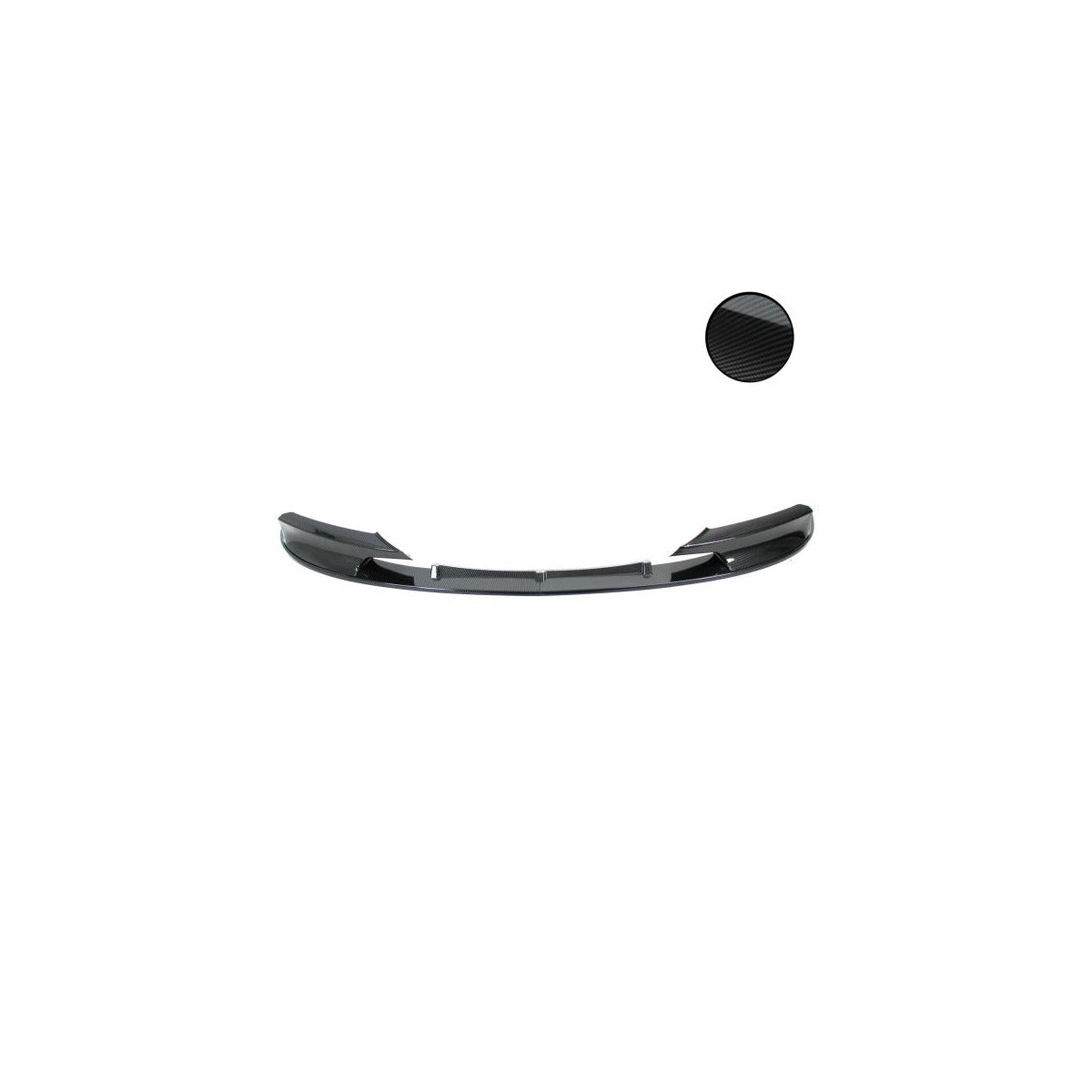 Spoiler avant, lame de spoiler avant, flap avant, splitter, aspect carbone, 2 pièces + ABE + compatible avec BMW F30, F31, 10/2011-2019 (convient uniquement au pack M)
