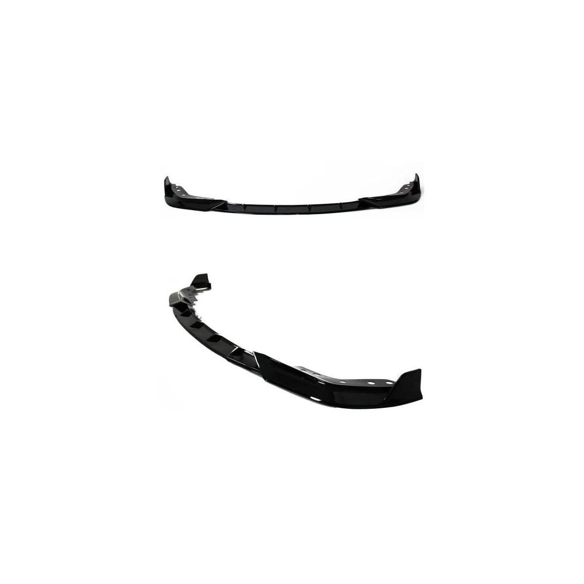 Lame de spoiler avant Sport Performance +ABE+ noir brillant, en 3 parties, compatible avec BMW Série 3, G20, G21 2019-