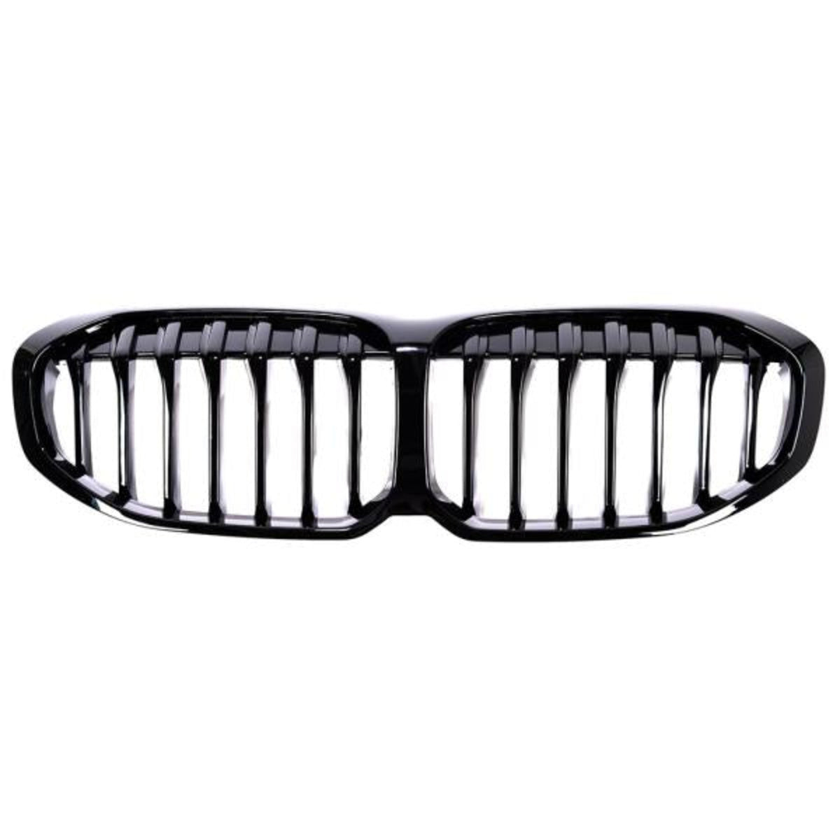Calandre sport Single Line compatible avec BMW Série 1 F40 à partir de 2019 noir brillant
