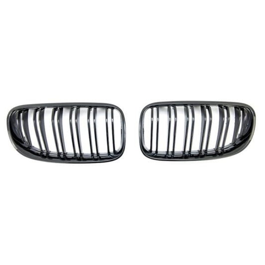 Sportgrill Kühlergrill Doppelsteg passend für BMW 3er E92 / E93 10-13 Hochglanz schwarz