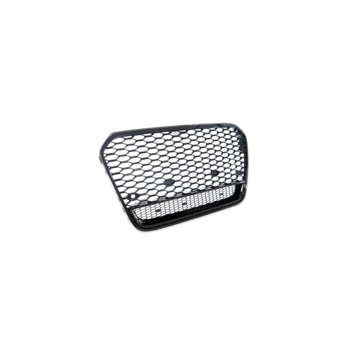 Calandre nid d'abeille noir brillant compatible pour AUDI A6 C7 4G Berline Avant 2010-2014 PDC