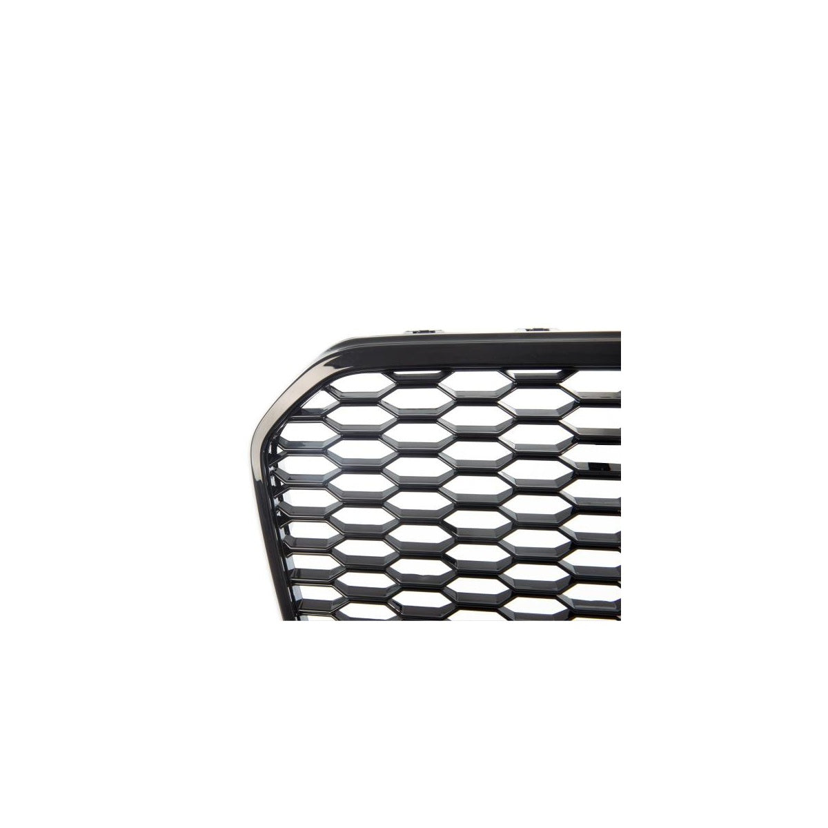 Calandre nid d'abeille noir brillant compatible pour AUDI A6 C7 4G Berline Avant 2010-2014 PDC