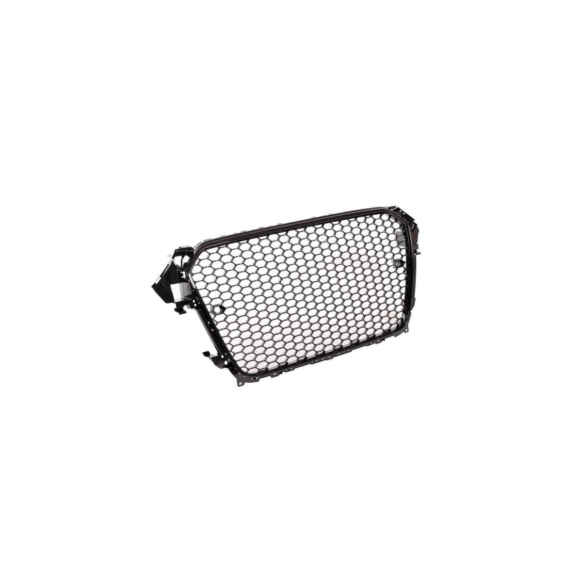 Calandre sport / calandre de radiateur compatible avec Audi A4 B8 Facelift 13-16 noir brillant avec support d'emblème
