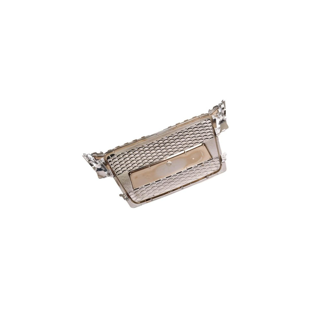 Calandre sport / Calandre adaptée pour Audi A4 B8 08-12 chrome/noir brillant en nid d'abeille