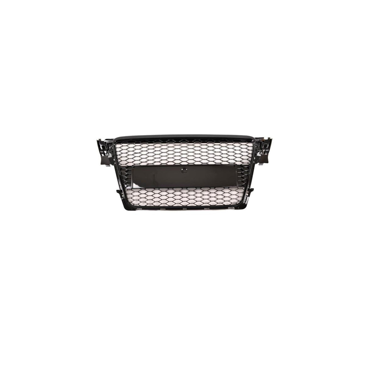 Calandre sport / Calandre compatible pour Audi A4 B8 08-12 noir brillant design nid d'abeille