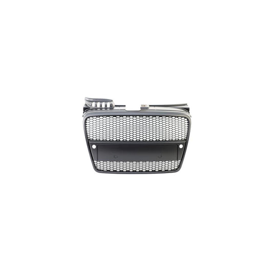 Calandre sport / Calandre compatible pour Audi A4 B7 05-08 noir mat aspect nid d'abeille avec PDC