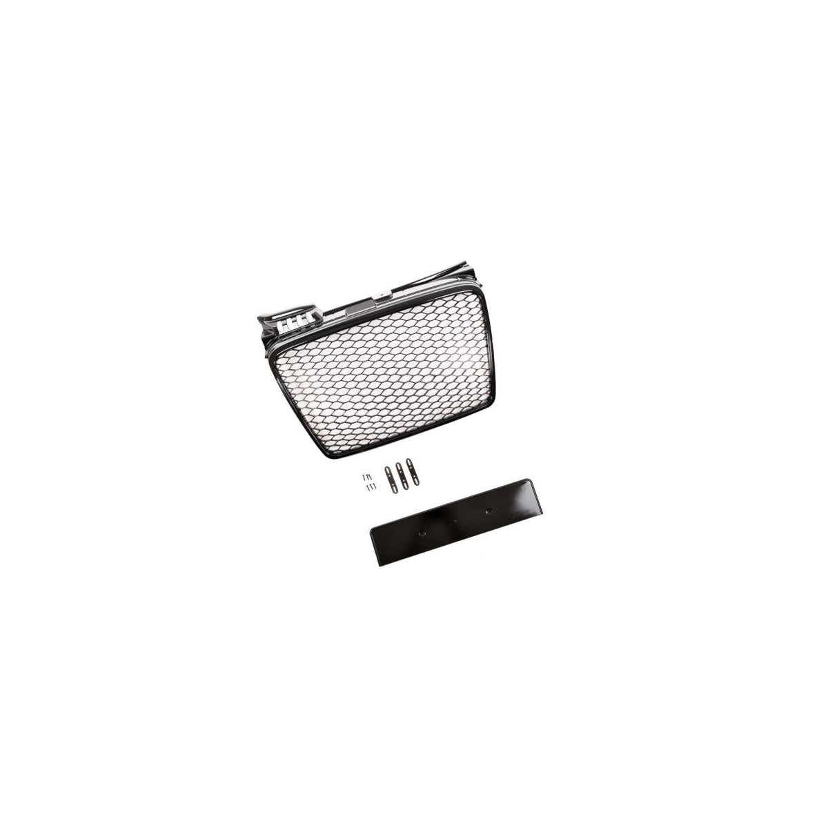 Calandre sport / Calandre adaptée pour Audi A4 B7 05-08 noir mat aspect nid d'abeille
