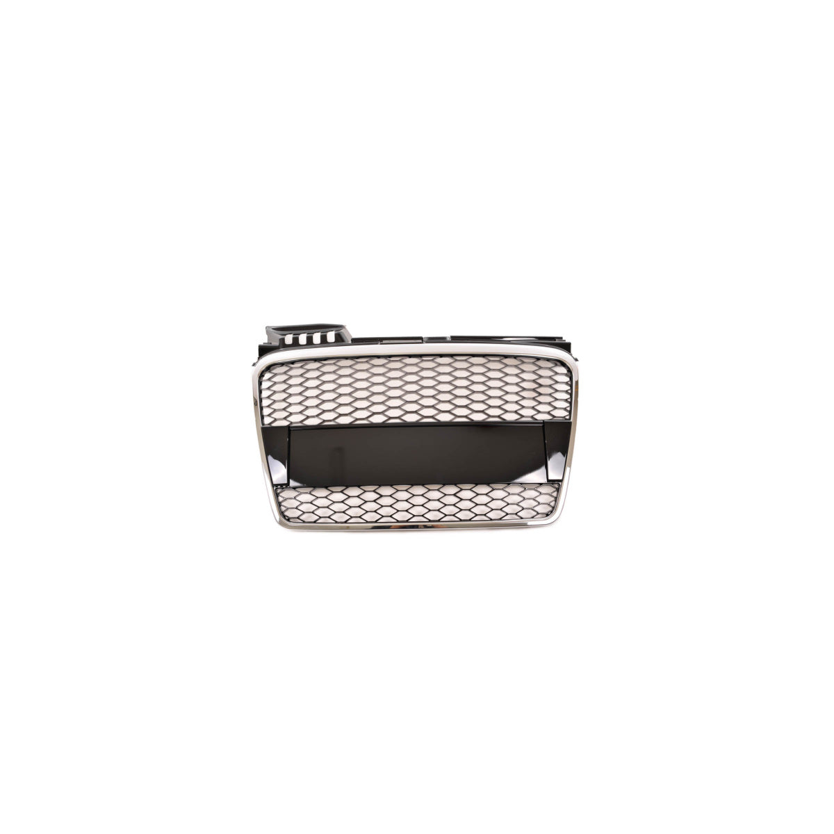 Calandre sport / calandre compatible avec Audi A4 B7 05-08 chrome/noir aspect nid d'abeille