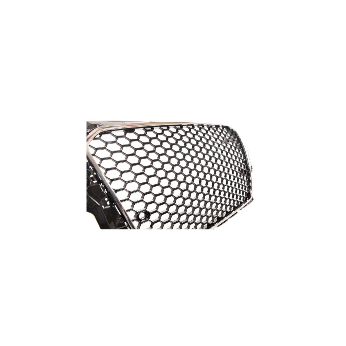 Calandre sport / Calandre adaptée pour Audi A3 8V 12-16 Noir brillant / Chrome design nid d'abeille