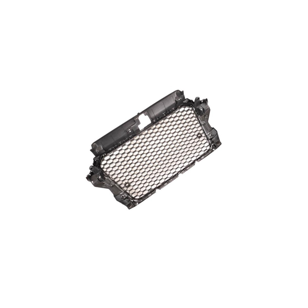Calandre sport / Calandre adaptée pour Audi A3 8V 12-16 Noir brillant / Chrome design nid d'abeille