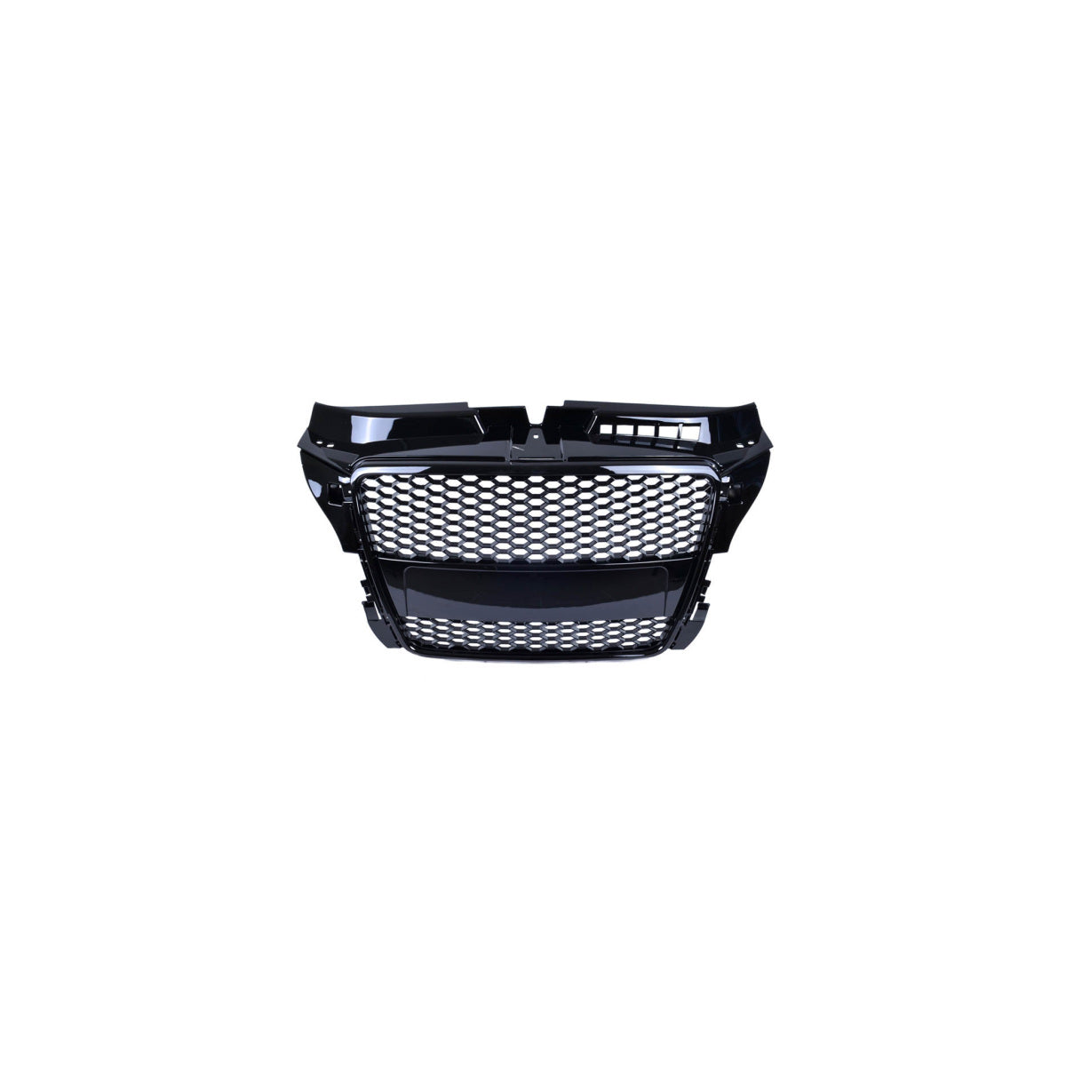 Calandre sport / Calandre compatible avec Audi A3 8P Facelift 08-12 noir brillant