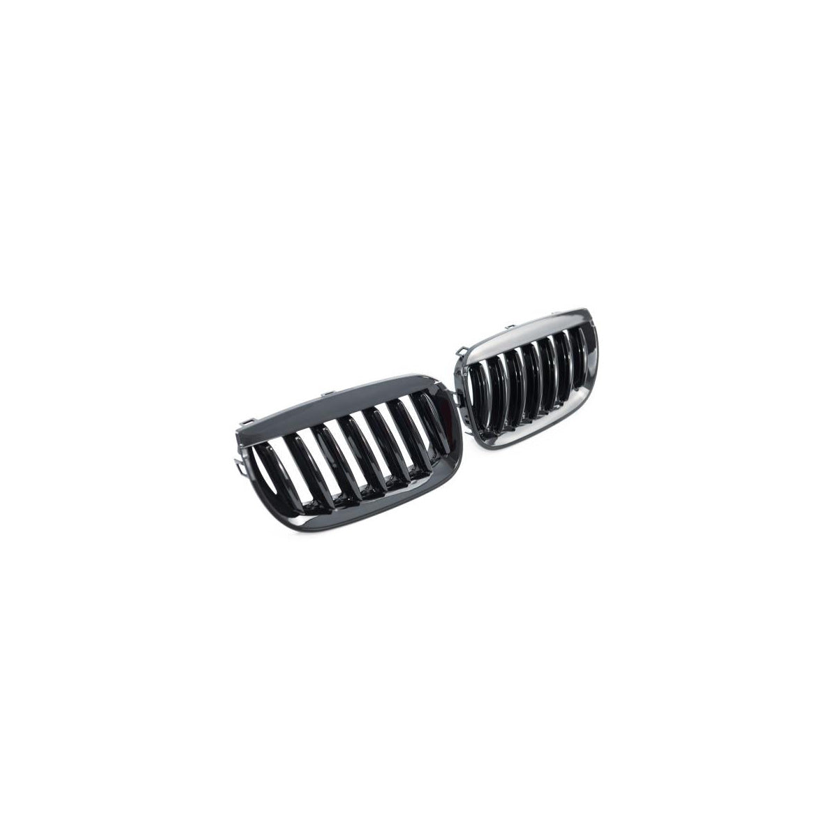 Calandre / Calandre sport adaptée pour BMW X3 E83 03-06 noir brillant
