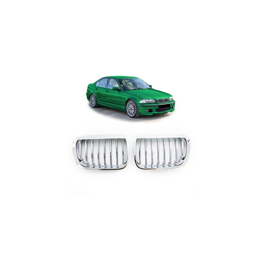 Calandre / Calandre sport chromée adaptée pour BMW Série 3 E46 Berline, Touring, Compact 98-01