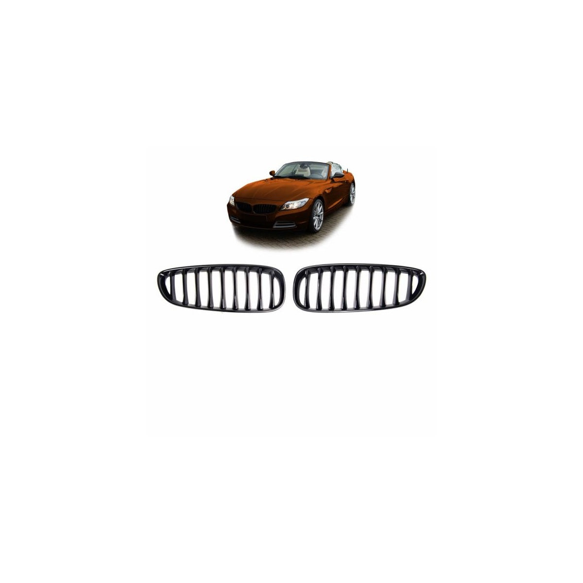 Calandre sport simple pour BMW Z4 E89 noir brillant