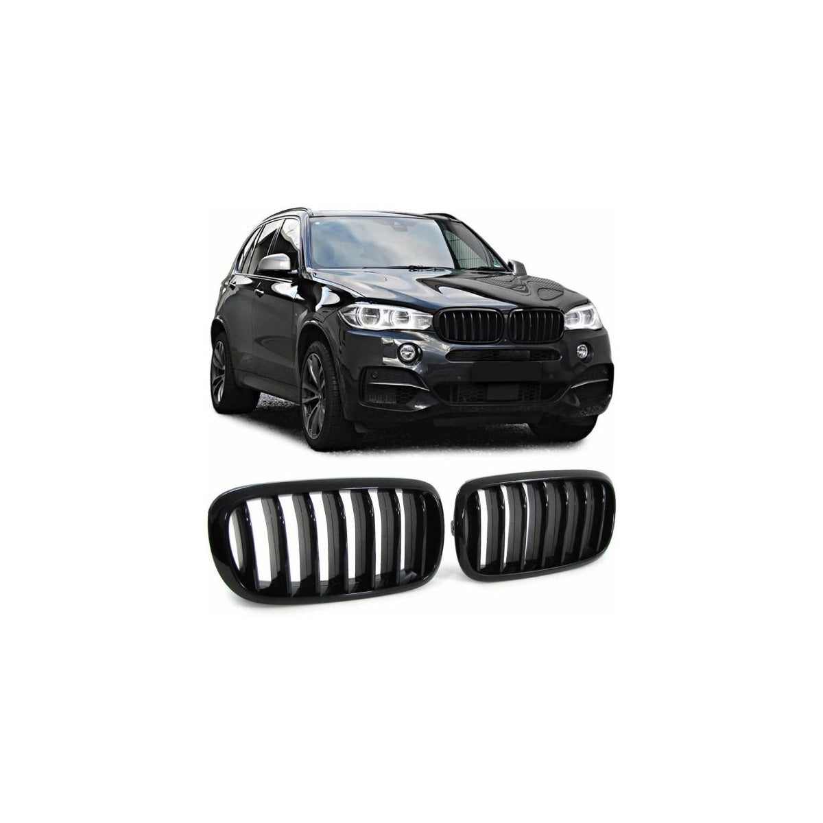Calandre / Calandre sport noir brillant compatible avec BMW X5 F15 F85 X6 F16 F86