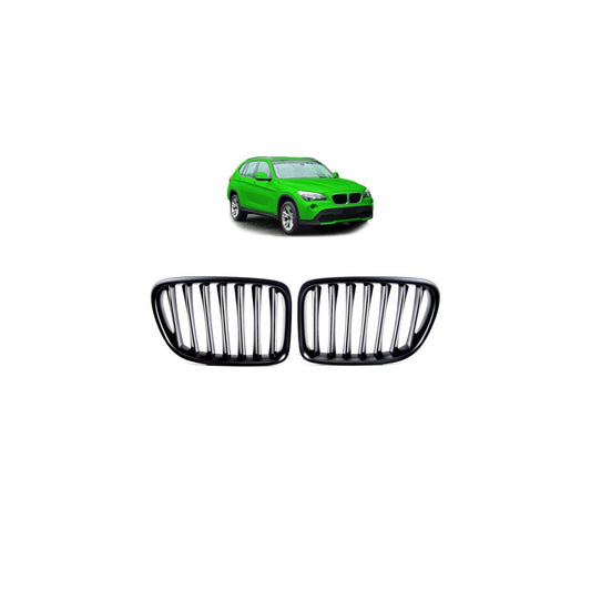 Calandre sport simple pour BMW X1 E84 09-15 noir mat