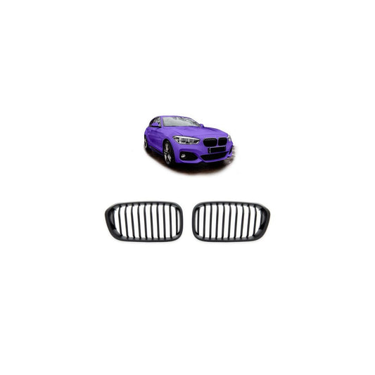 Calandre sport pour BMW Série 1 F20 / F21 15-19 noir mat