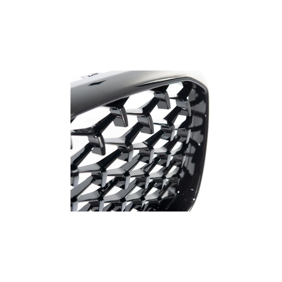 Calandre sport pour BMW X3 X4 à partir de 2021, style diamant, noir brillant