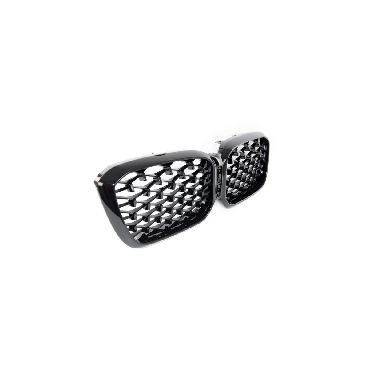Calandre sport pour BMW X3 X4 à partir de 2021, style diamant, noir brillant