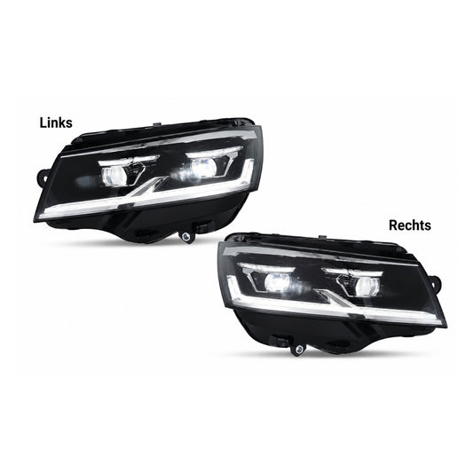 Phares Full LED compatibles VW T6.1 (2019–2024), noir