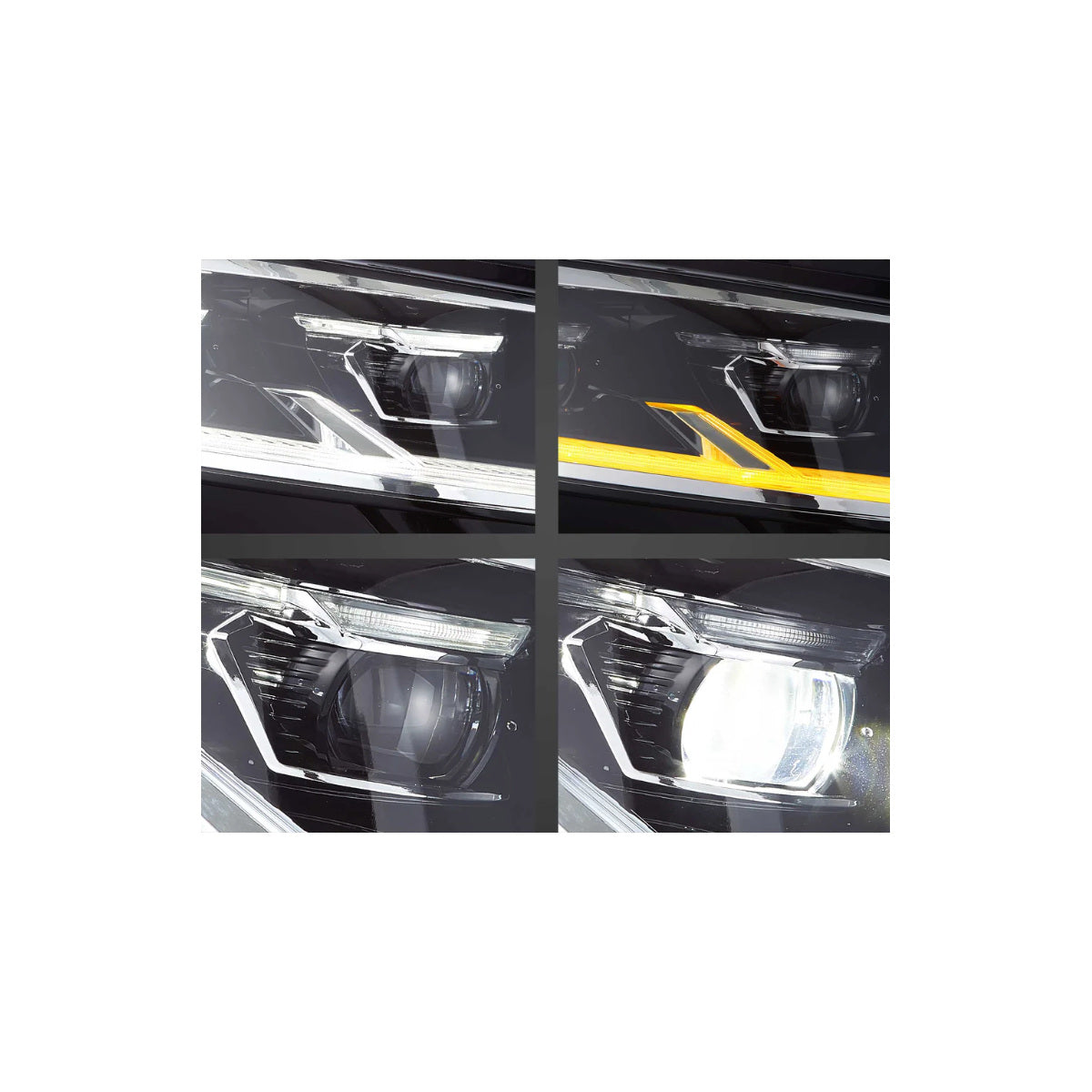 Phares Full LED compatibles VW T6.1 (2019–2024), noir