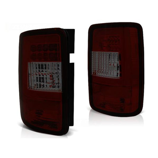 LED Lightbar Rückleuchten passend für VW Caddy 3 (2K) Bj. 03-14 Rot/Smoke
