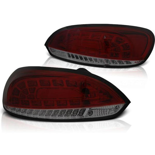 Feux arrière design LED Upgrade compatibles avec VW Scirocco 3 (III) 08-14 rouge/fumé