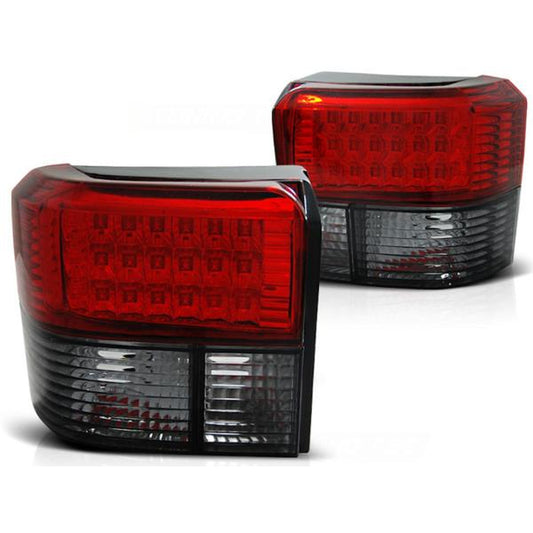 Feux arrière LED compatibles avec VW T4 Bus (1990–2003), rouge/fumé