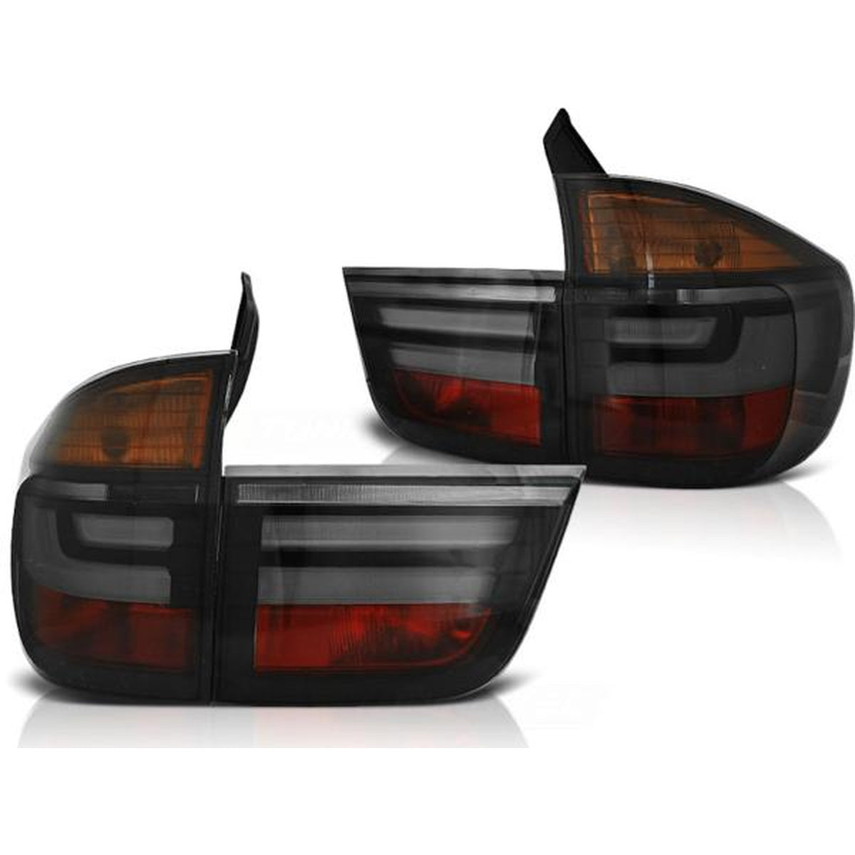 LED Lightbar Rückleuchten passend für BMW X5 E70 Bj. 07-10 Smoke