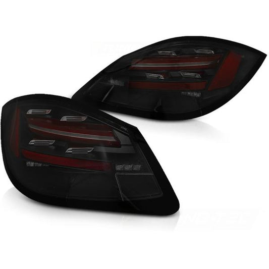 Voll LED Rückleuchten passend für Porsche Boxster 987+ Cayman Facelift 09- Schwarz Smoke