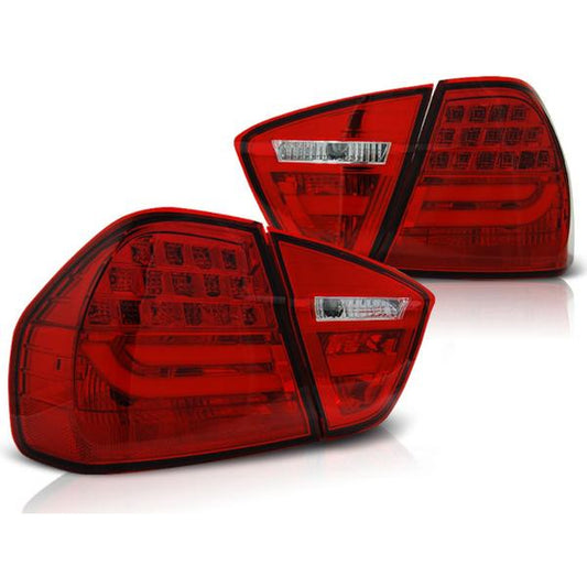 LED Lightbar Rückleuchten passend für BMW E90 Limo Bj. 05-08 Rot