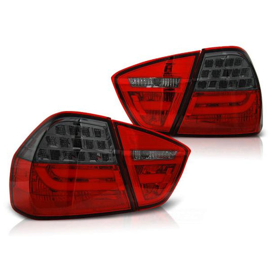 LED Lightbar Rückleuchten passend für BMW E90 Limo Bj. 05-08 Rot/Smoke