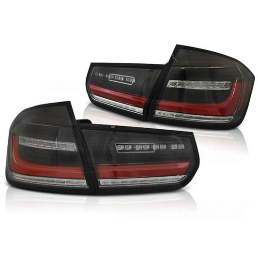 Voll LED Rückleuchten passend für BMW F30 Limo Bj. 11-19 Schwarz dynamischer Blinker