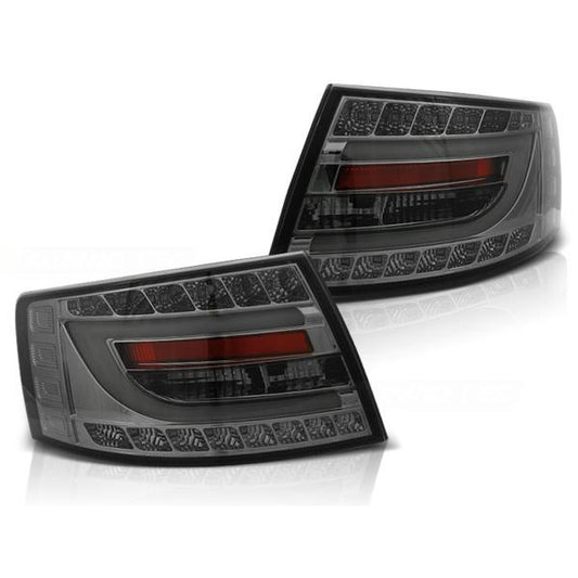 LED Lightbar Rückleuchten passend für Audi A6 C6 4F Limo Bj. 04-08 Smoke 7-PIN