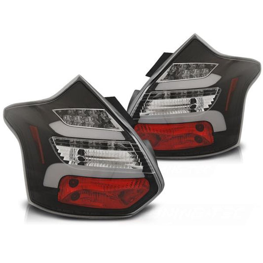 LED Lightbar Rückleuchten passend für Ford Focus MK3 Bj. 11-14 Schwarz