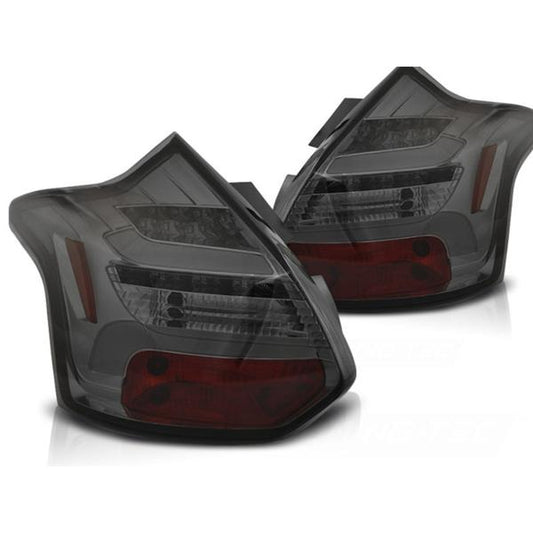 LED Lightbar Rückleuchten passend für Ford Focus MK3 Bj. 11-14 Smoke