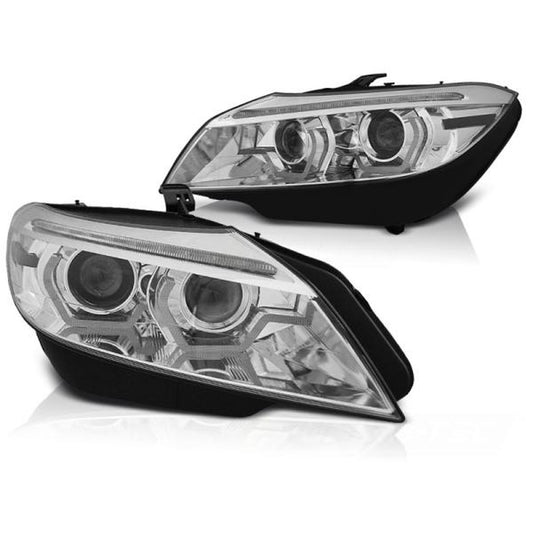 Xenon Scheinwerfer DRL LED Tagfahrlicht passend für BMW Z4 E89 Bj. 09-13 Chrom