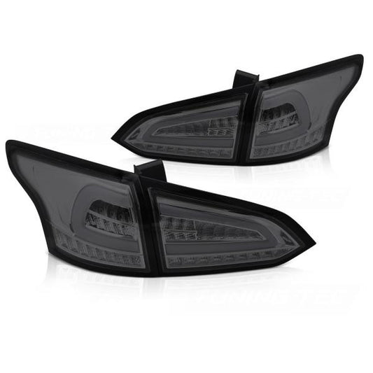 Voll LED Lightbar Rückleuchten passend für Ford Focus MK3 Turnier Bj. 11-18 Smoke