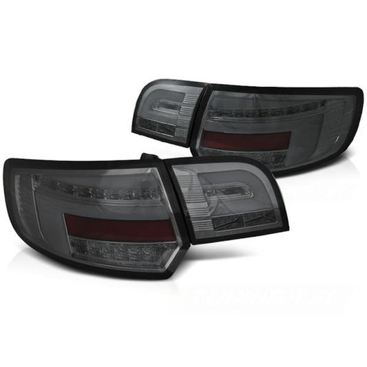 Voll LED Lightbar Rückleuchten passend für Audi A3 8P Sportback 04-08 Smoke dyn. Blinker