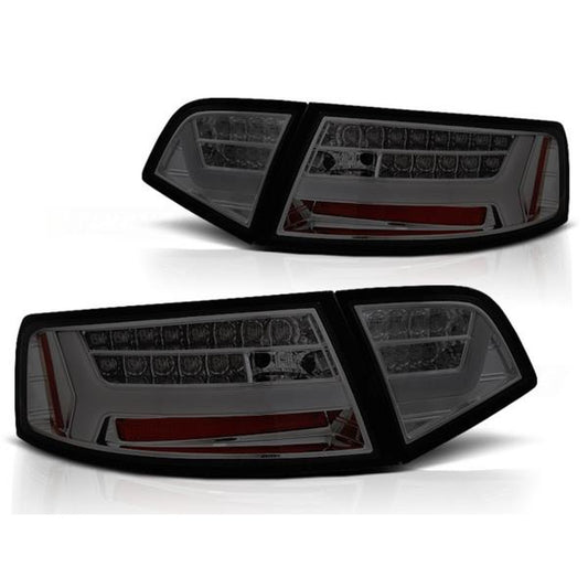 LED Lightbar Rückleuchten passend für Audi A6 C6 4F Limo Bj. 08-11 Smoke